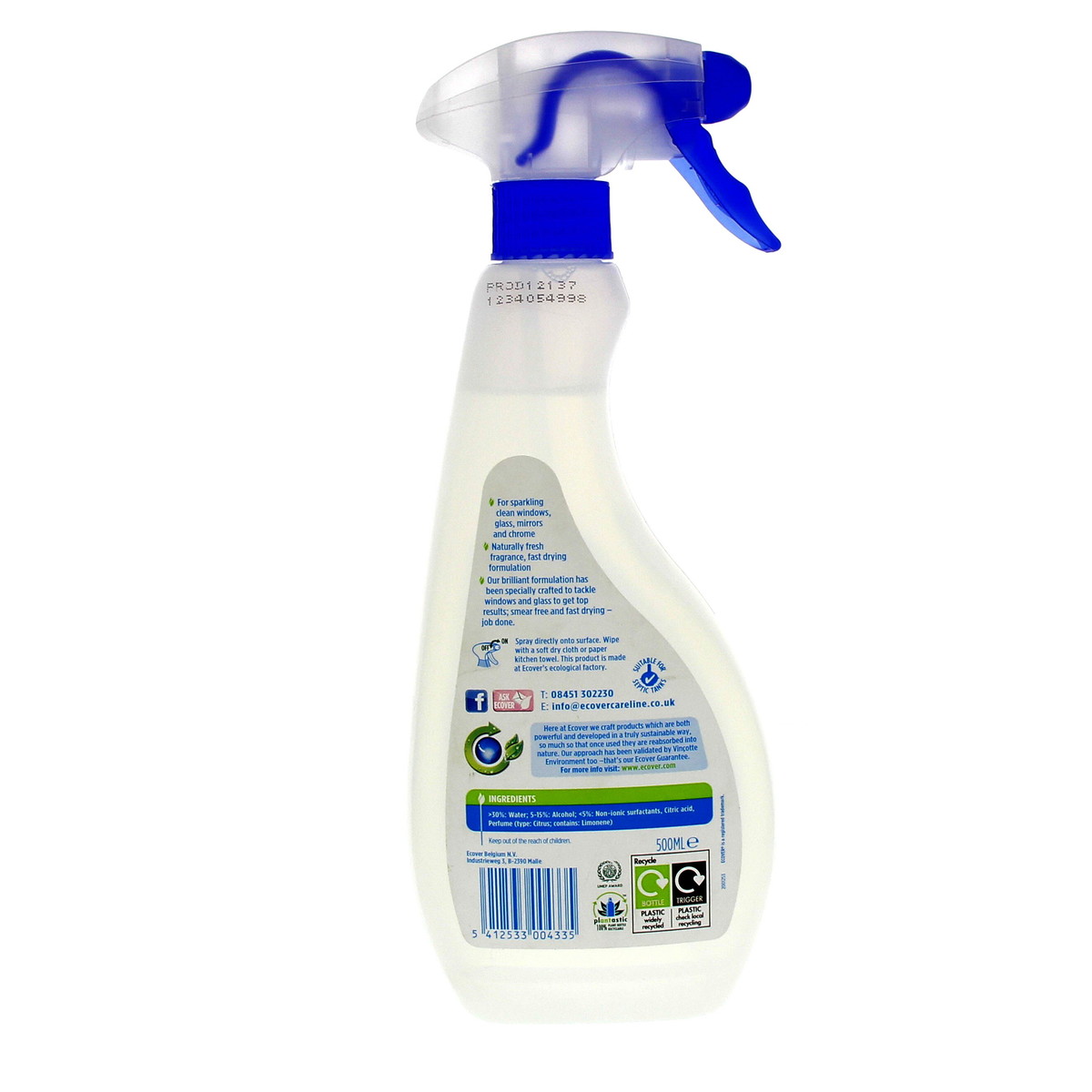 Ecover Window & Glass Cleaner 500ml 